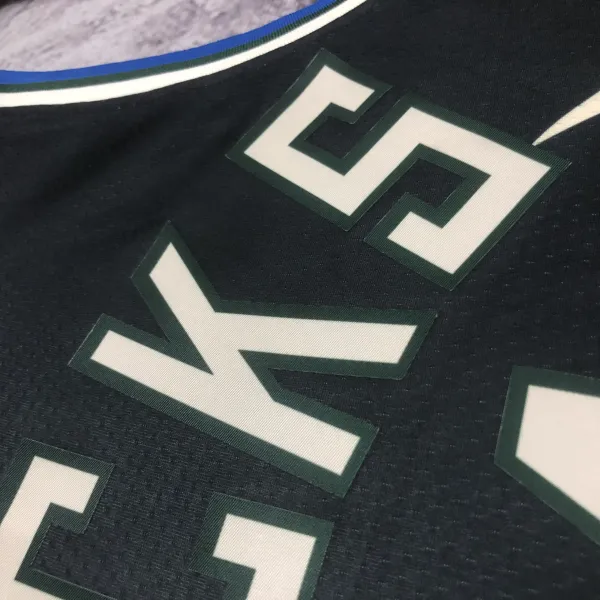 Air Jordan Milwaukee Bucks Statement Edition Jersey Black - 10