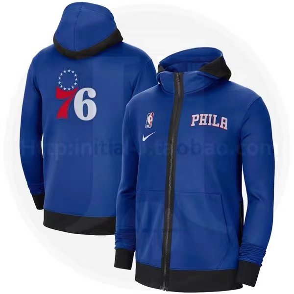 Nike Philadelphia 76ers City Edition Zip-Up Hoodie