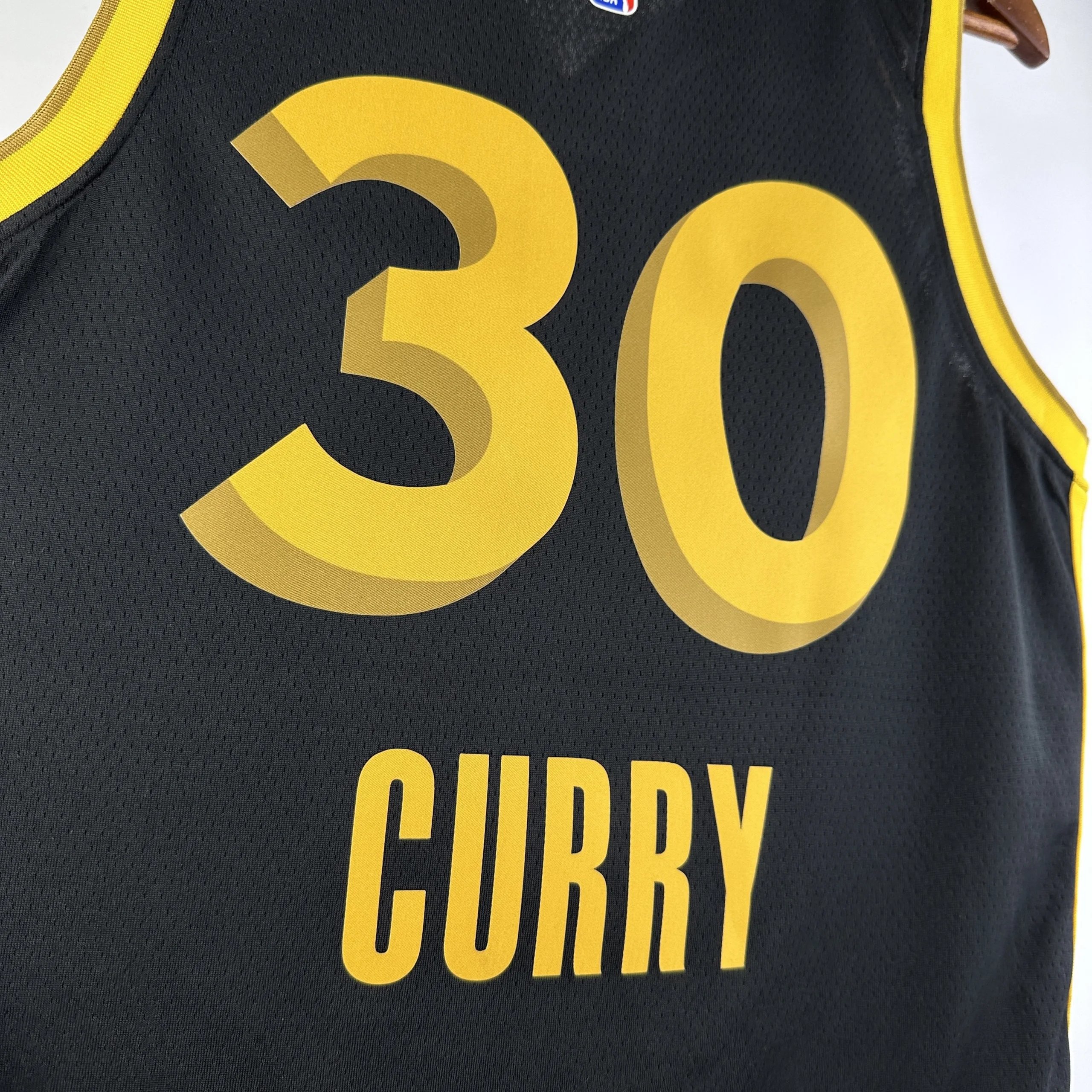 Nike Golden State Warriors City Edition Jersey Black / Yellow - 5