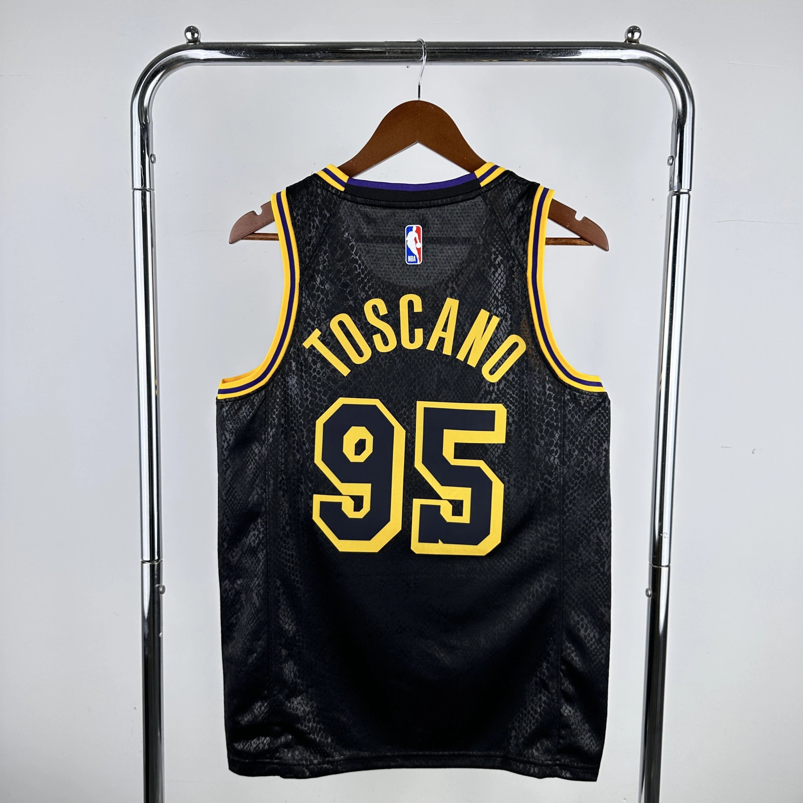 Nike Los Angeles Lakers City Edition Snake Print Jersey Black - 3
