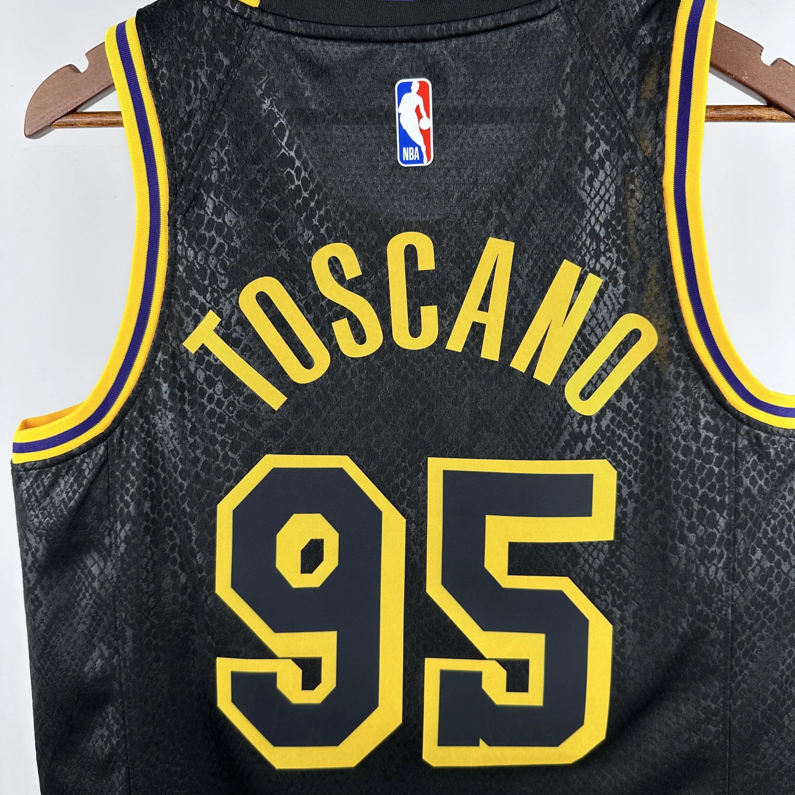 Nike Los Angeles Lakers City Edition Snake Print Jersey Black - 5