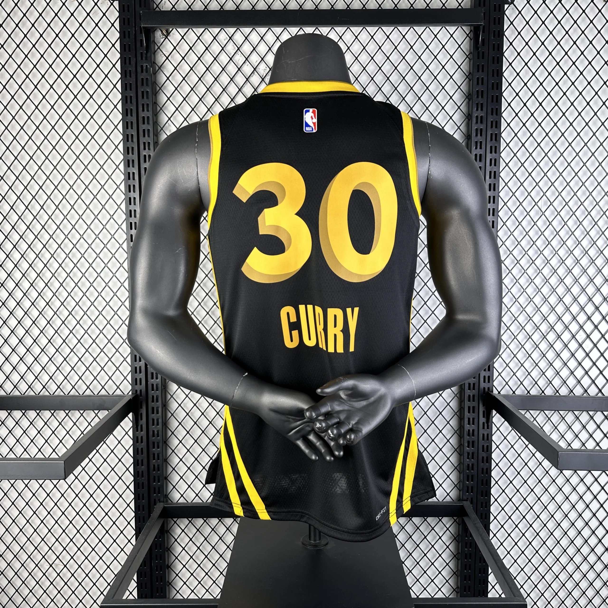 Nike Golden State Warriors City Edition Jersey Black / Yellow - 4