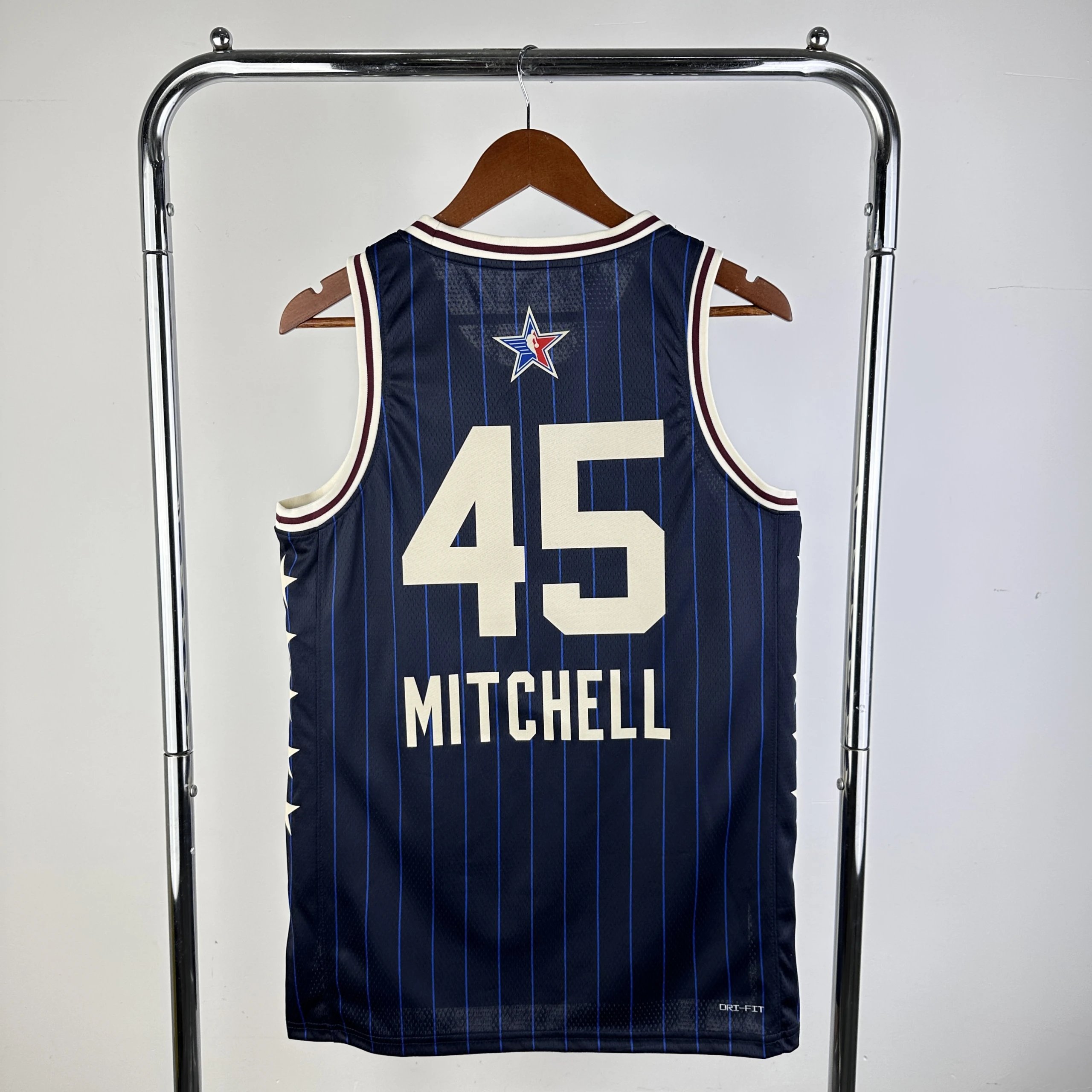 Air Jordan NBA All-Star 73rd Annual Navy Pinstripe Jersey - 10