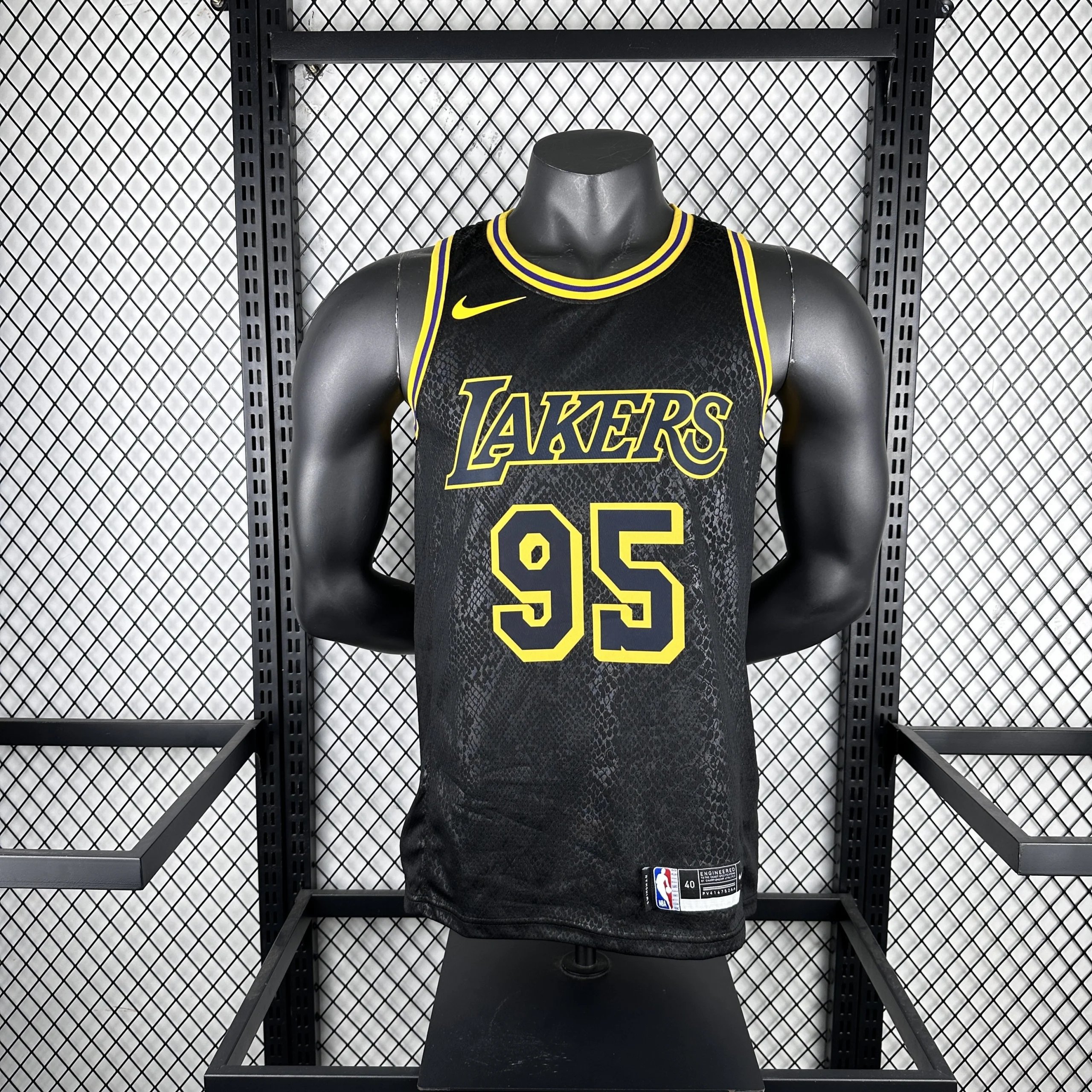 Nike Los Angeles Lakers City Edition Snake Print Jersey Black - 7