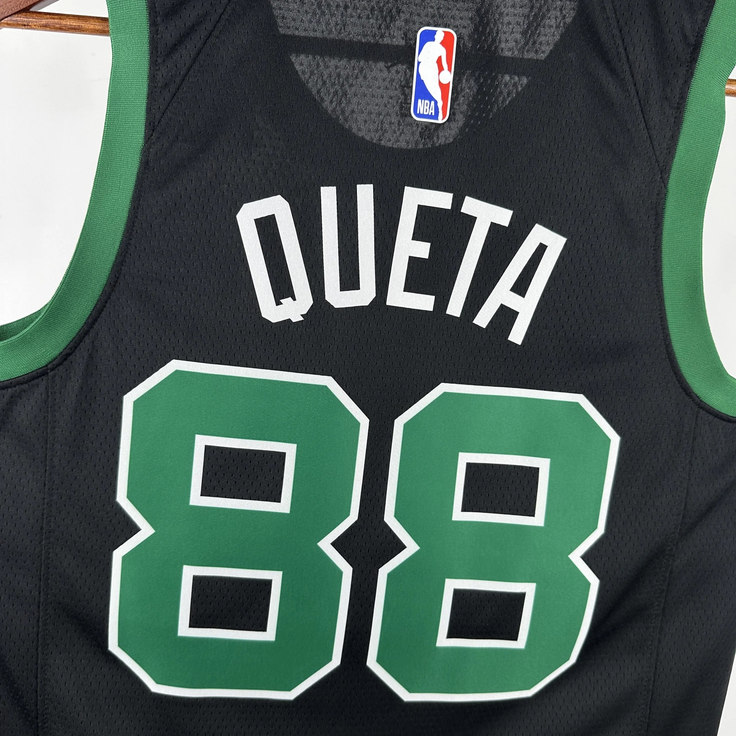 Air Jordan Boston Celtics Statement Edition Jersey Black / Green - 7