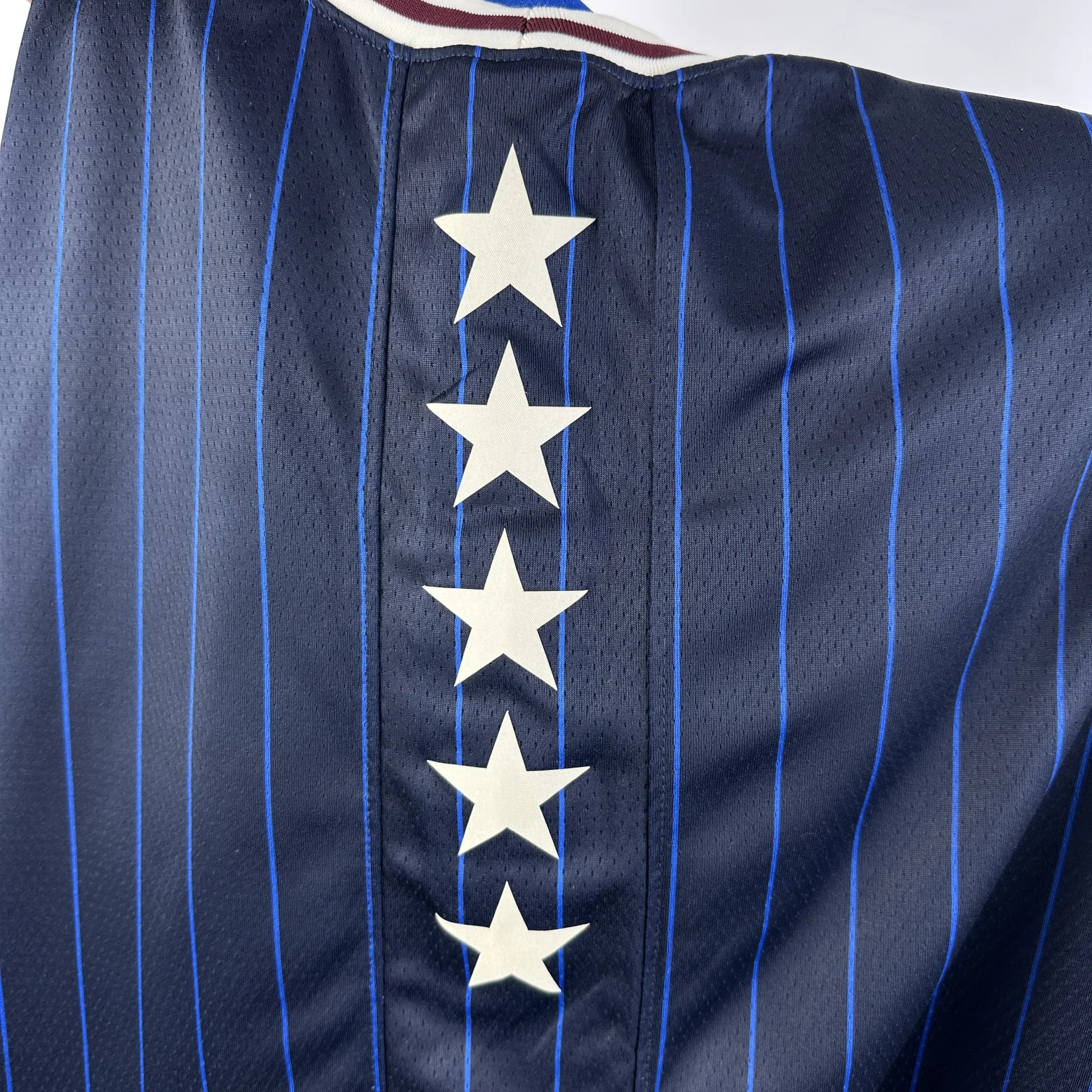 Air Jordan NBA All-Star 73rd Annual Navy Pinstripe Jersey - 4