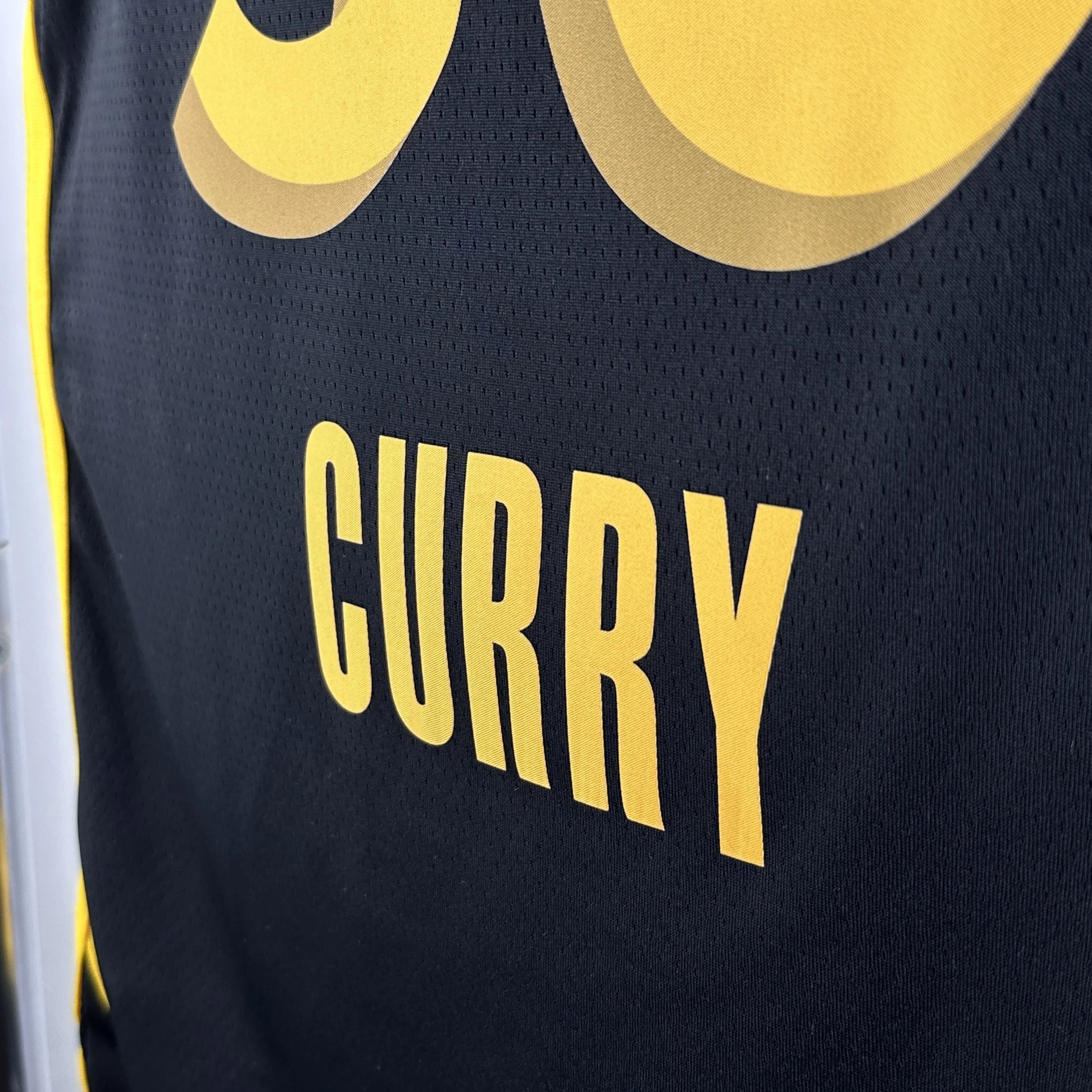 Nike Golden State Warriors City Edition Jersey Black / Yellow - 7