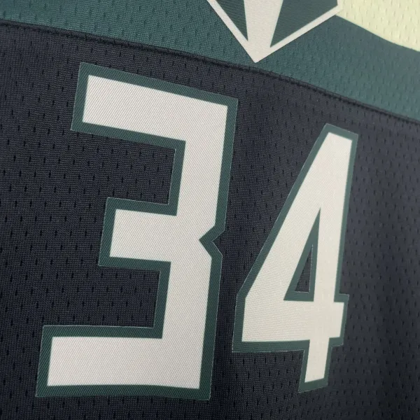 Air Jordan Milwaukee Bucks City Edition Jersey Black - 9