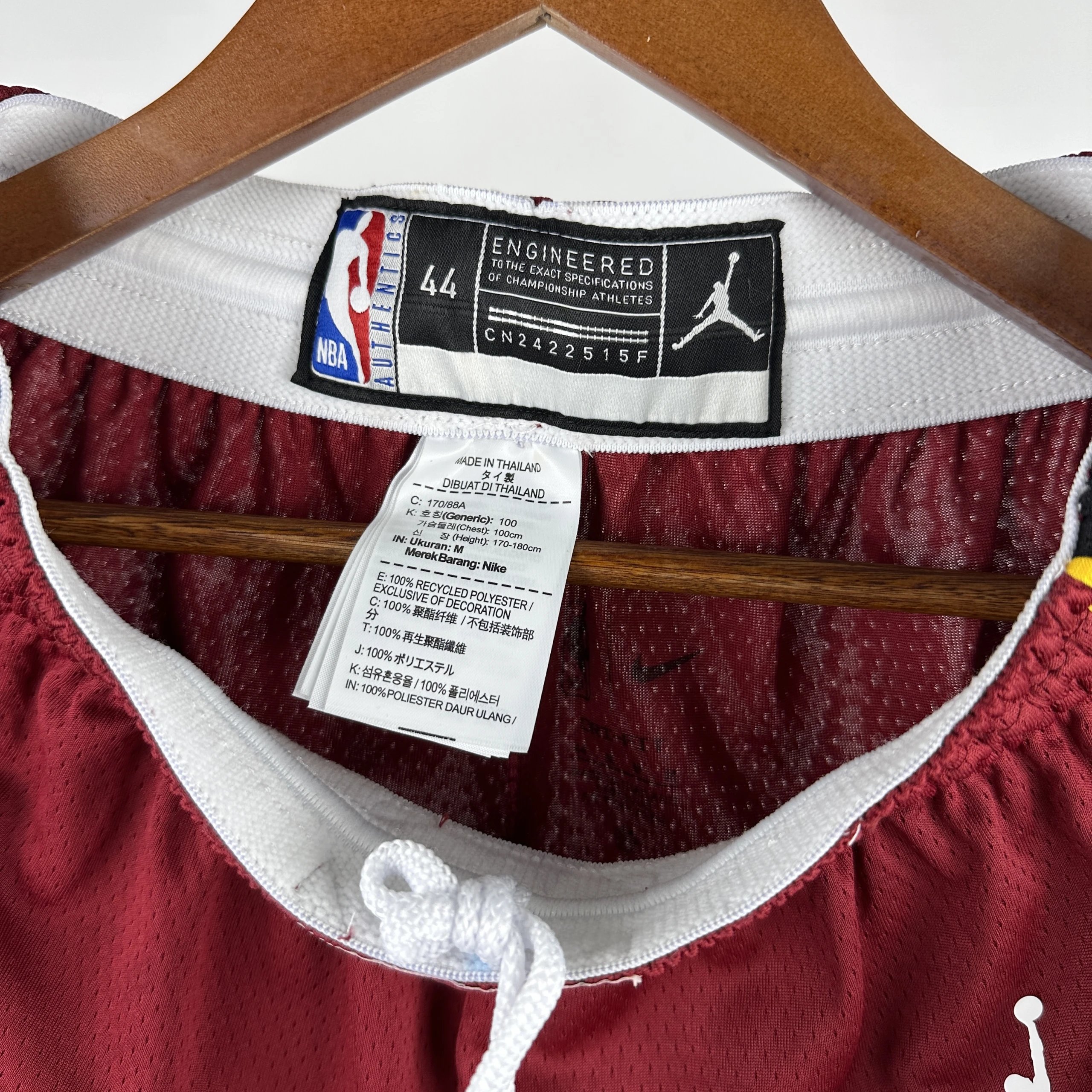 Air Jordan Miami Heat Swingman Shorts Burgundy - 6