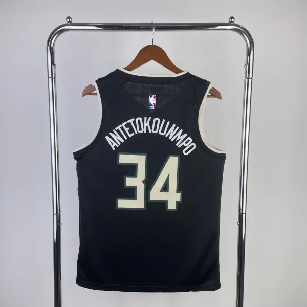 Air Jordan Milwaukee Bucks City Edition Jersey Black - 11