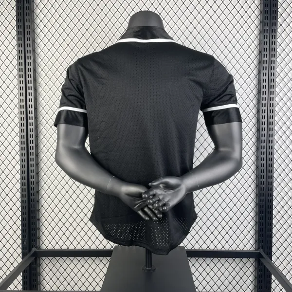 Air Jordan Brooklyn Nets Statement Edition Mesh Baseball Jersey Black - 3