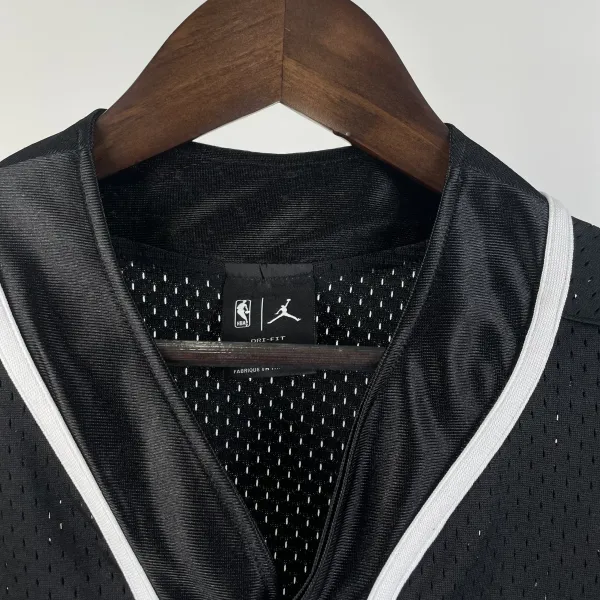 Air Jordan Brooklyn Nets Statement Edition Mesh Baseball Jersey Black - 8