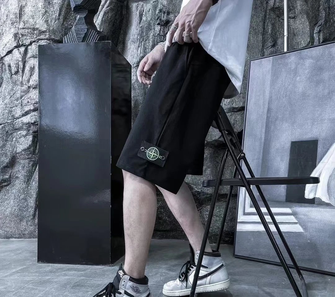 Stone Island Nylon Metal 01964 Cargo Shorts Light Gray - 5