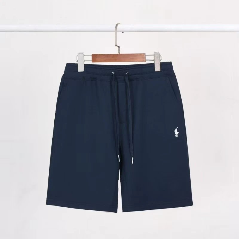 Shorts in navy blue and white