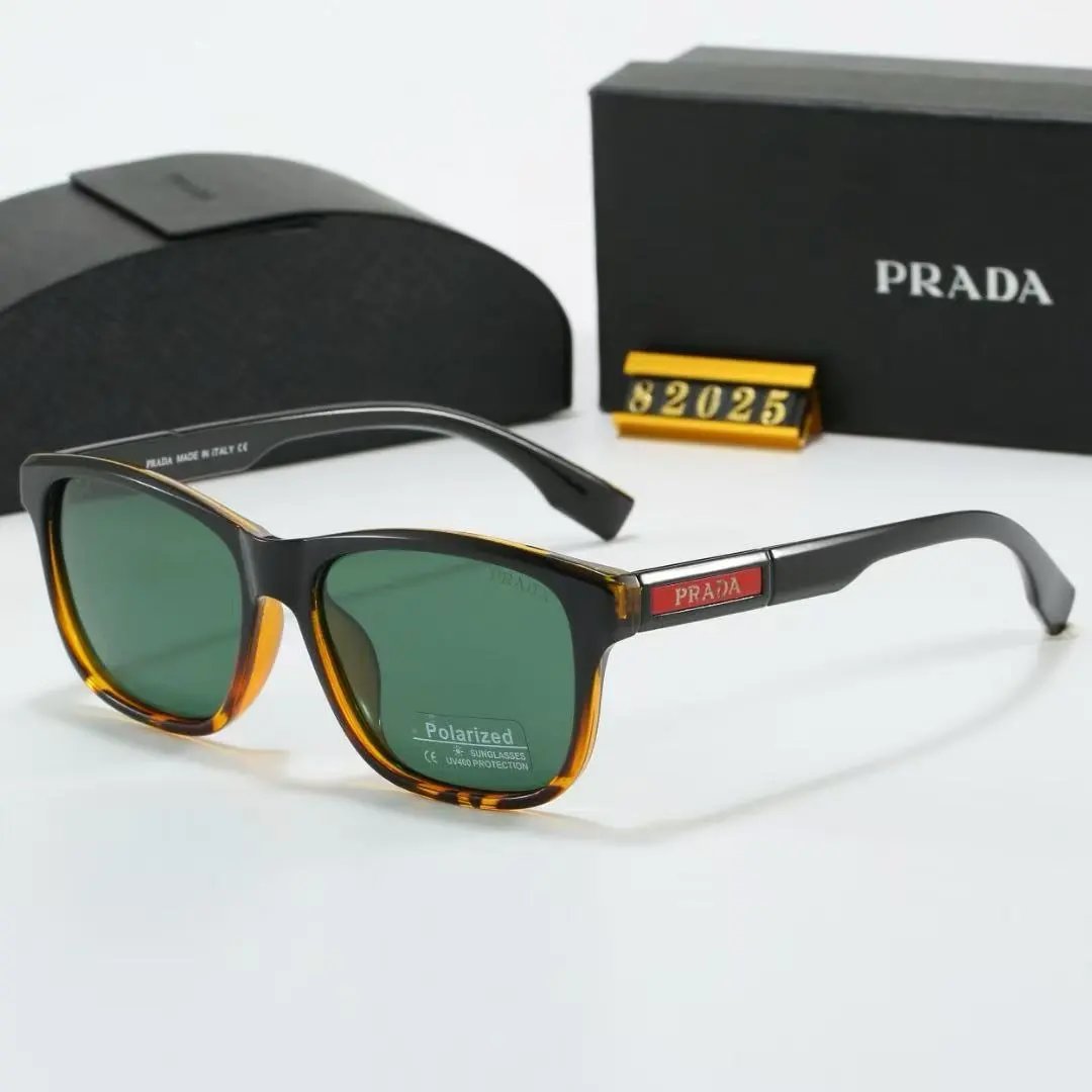 Prada Eyewear Square-frame sunglasses with triangle logo temples — 18