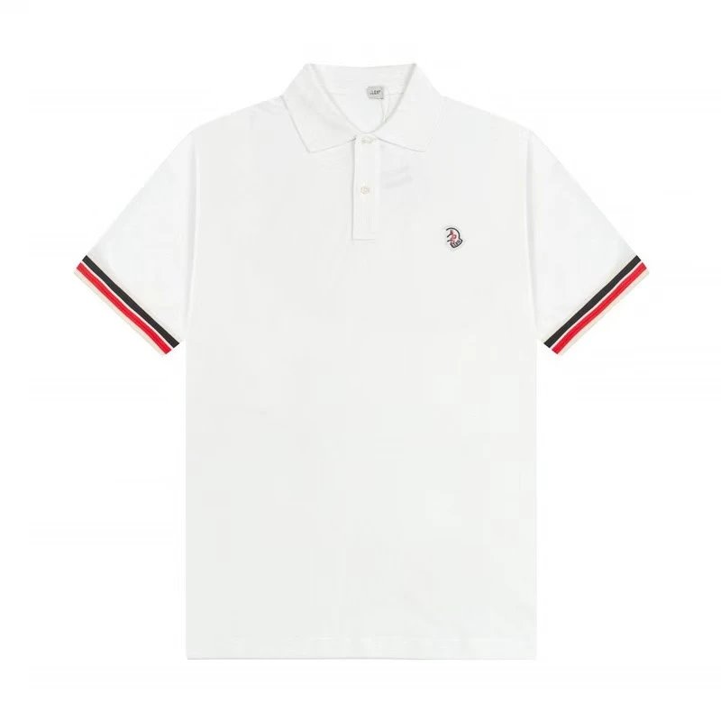 Moncler Shirts Short-Sleeve Logo Polo Shirt — 38
