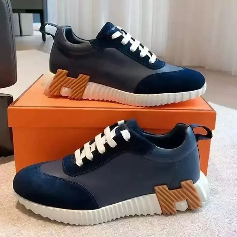 Unbranded Sneakers Low-top lace-up with ribbed sole and heel accent — 11
