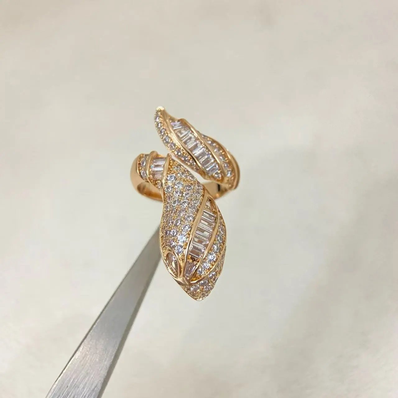 Yves Saint Laurent Jewelry Adjustable YSL Monogram Ring — 10