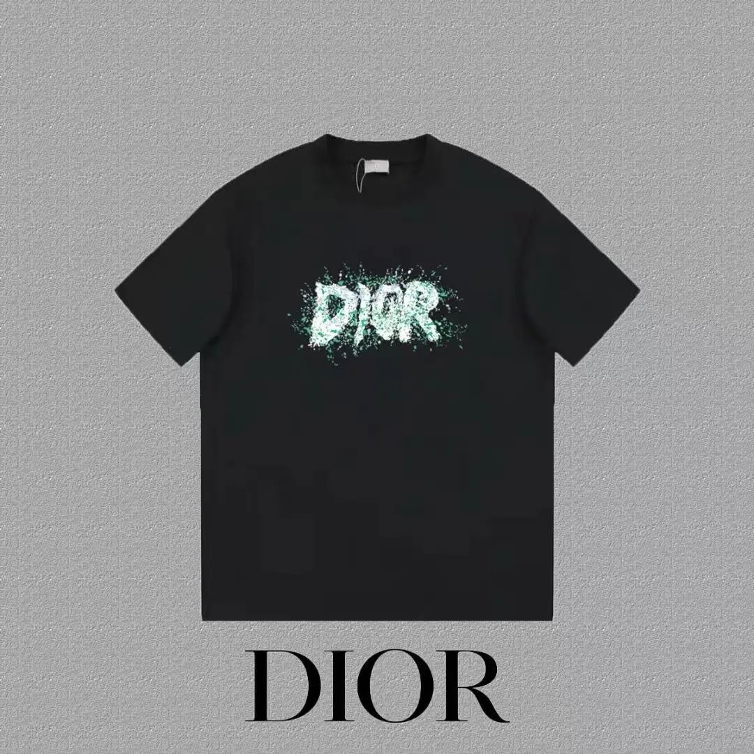 Dior T-Shirts Logo Print Short-Sleeve — 25