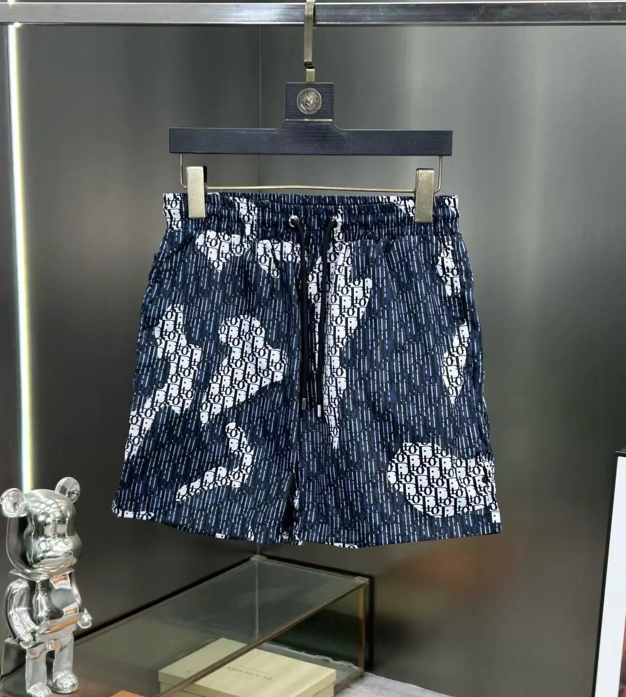 Dior Swimwear Logo Print Swim Shorts — 28