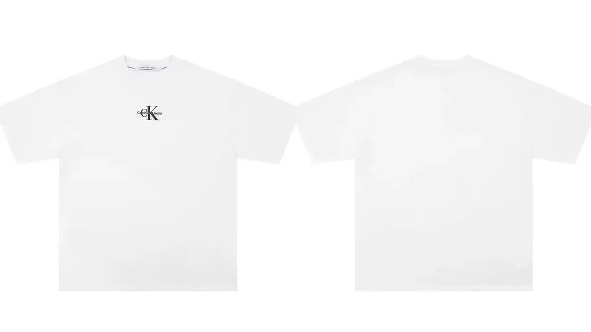 Calvin Klein T-Shirts Short-Sleeve Jeans Logo Graphic — 4