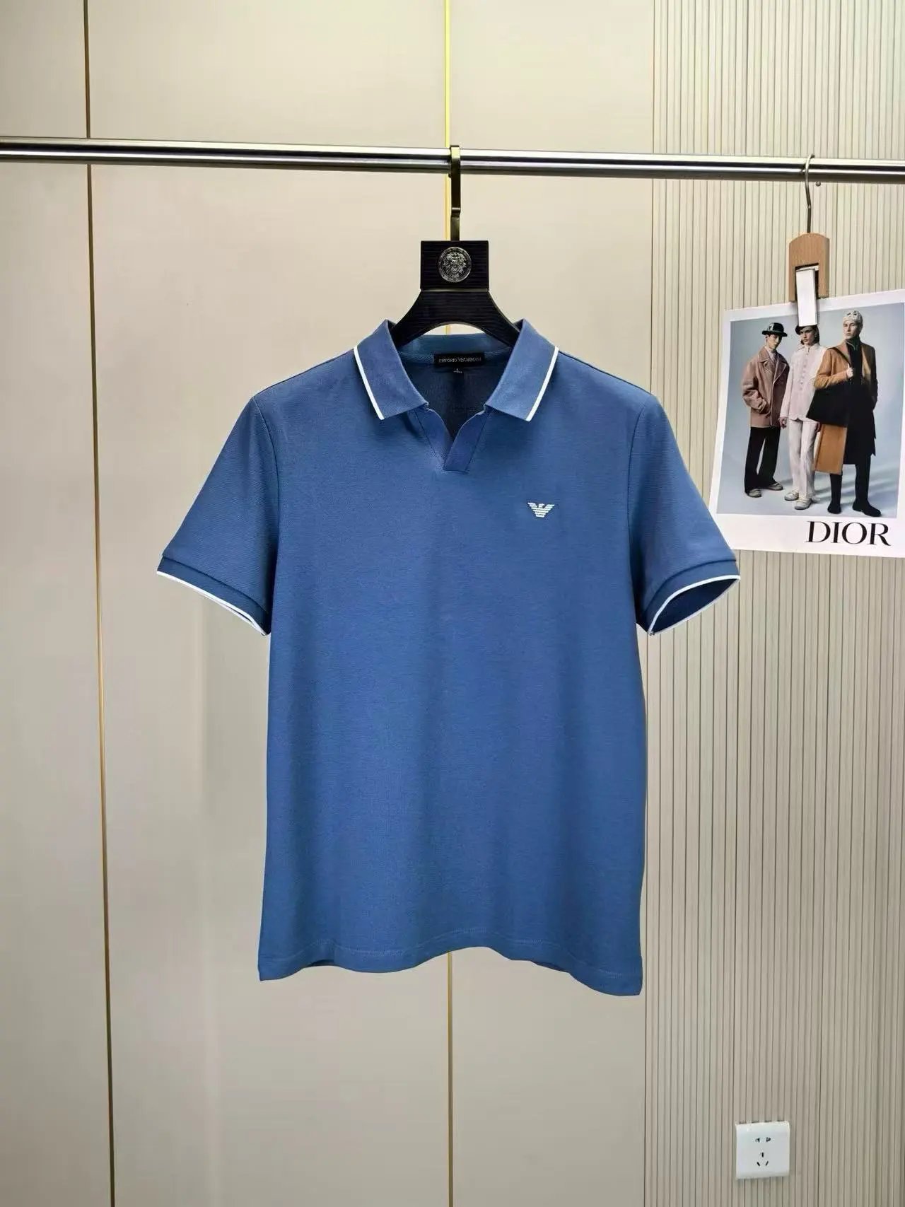 Emporio Armani T-Shirts EA7 Logo Short-Sleeve T-Shirt — 37