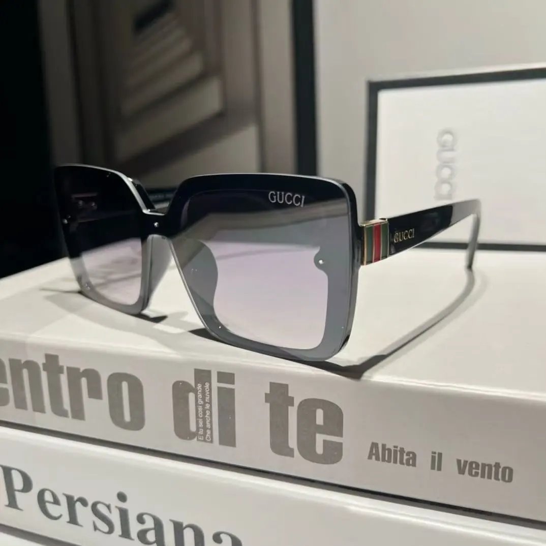 Gucci Eyewear Square Metal-Frame Sunglasses — 8