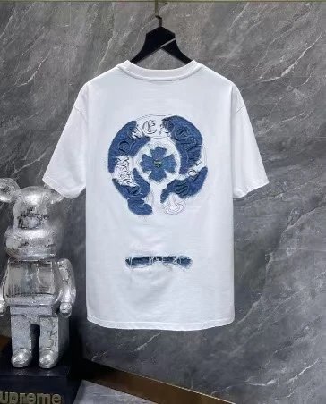 Chrome Hearts T-Shirts Short-Sleeve Cross Graphic — 38