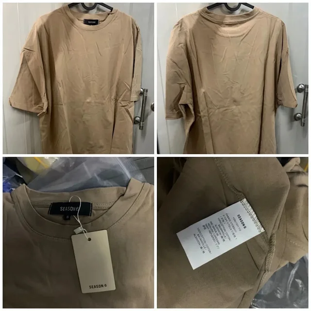 Season 6 T-Shirts Oversized Washed Crew Neck product detail image 2