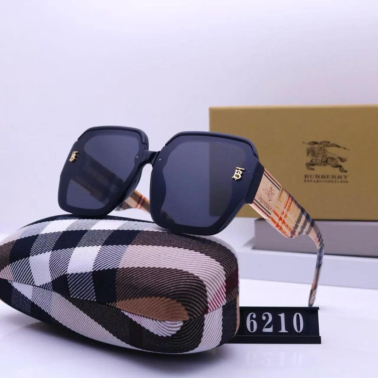 Burberry Eyewear 4277 Shield Sunglasses — 33
