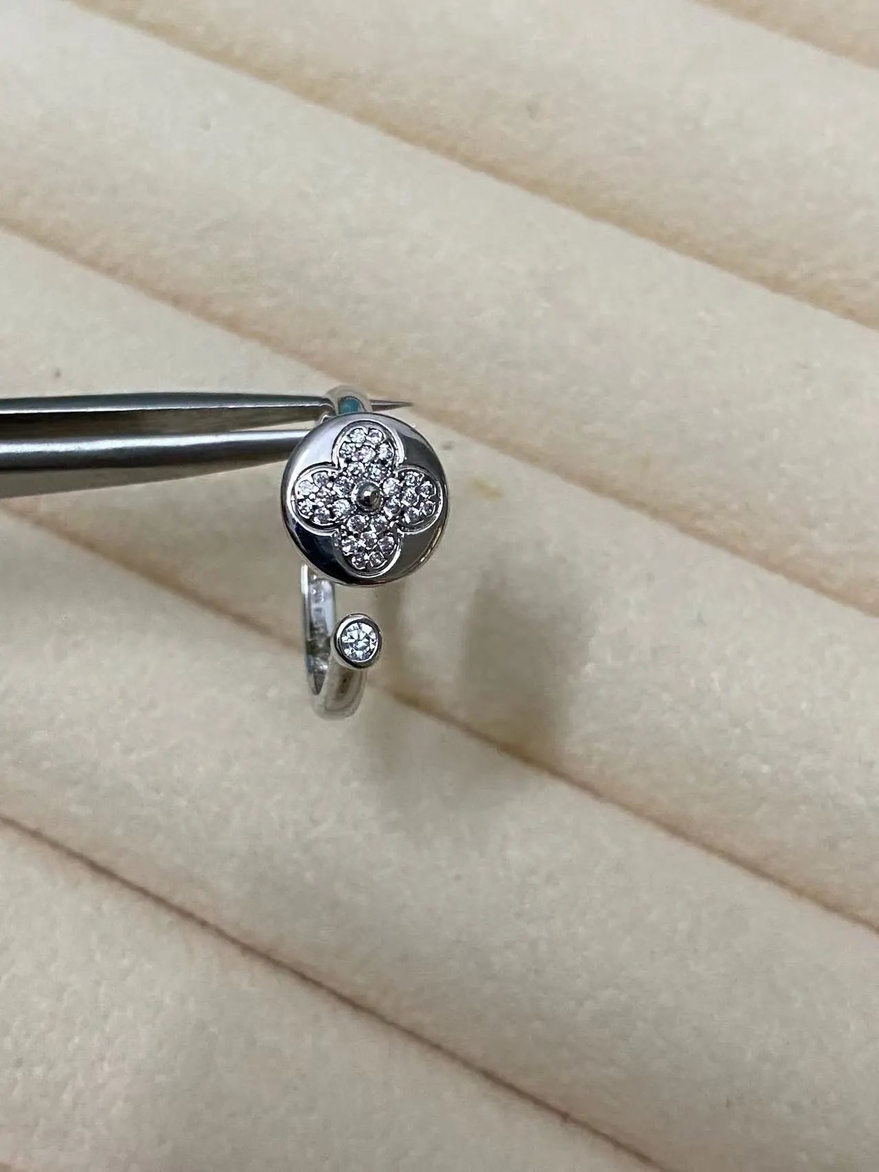 Yves Saint Laurent Jewelry Adjustable YSL Monogram Ring — 30