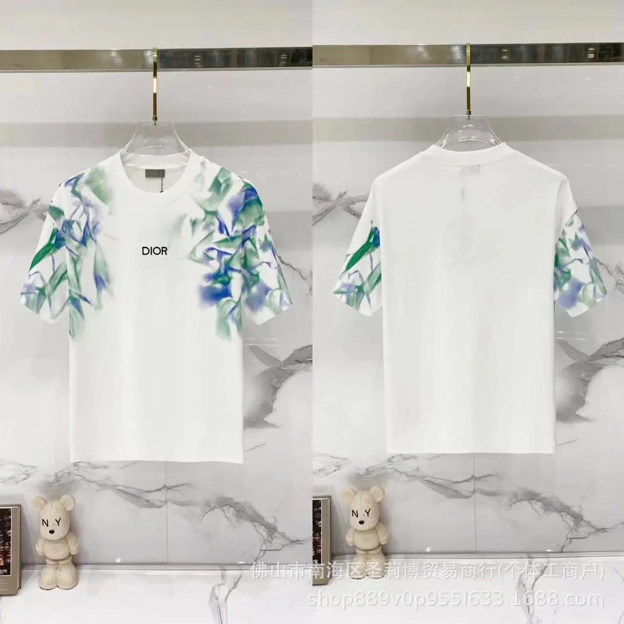 Dior T-Shirts DR42-55 logo graphic short-sleeve image 9