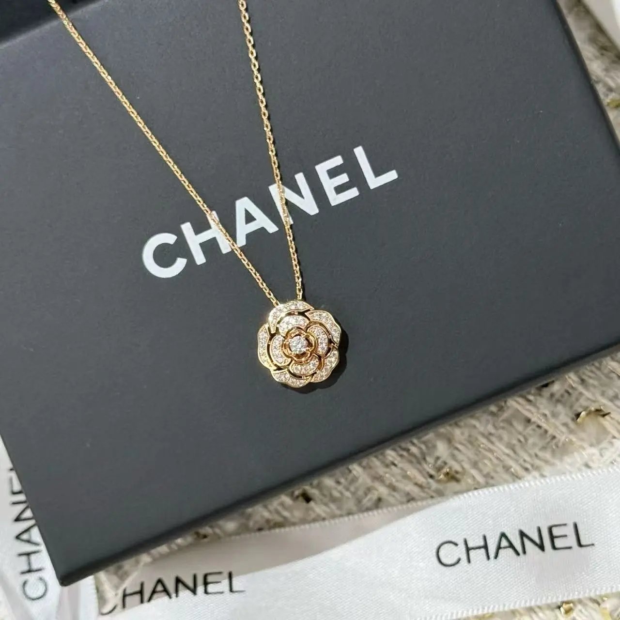 Chanel Jewelry Logo Pendant Necklace — 13