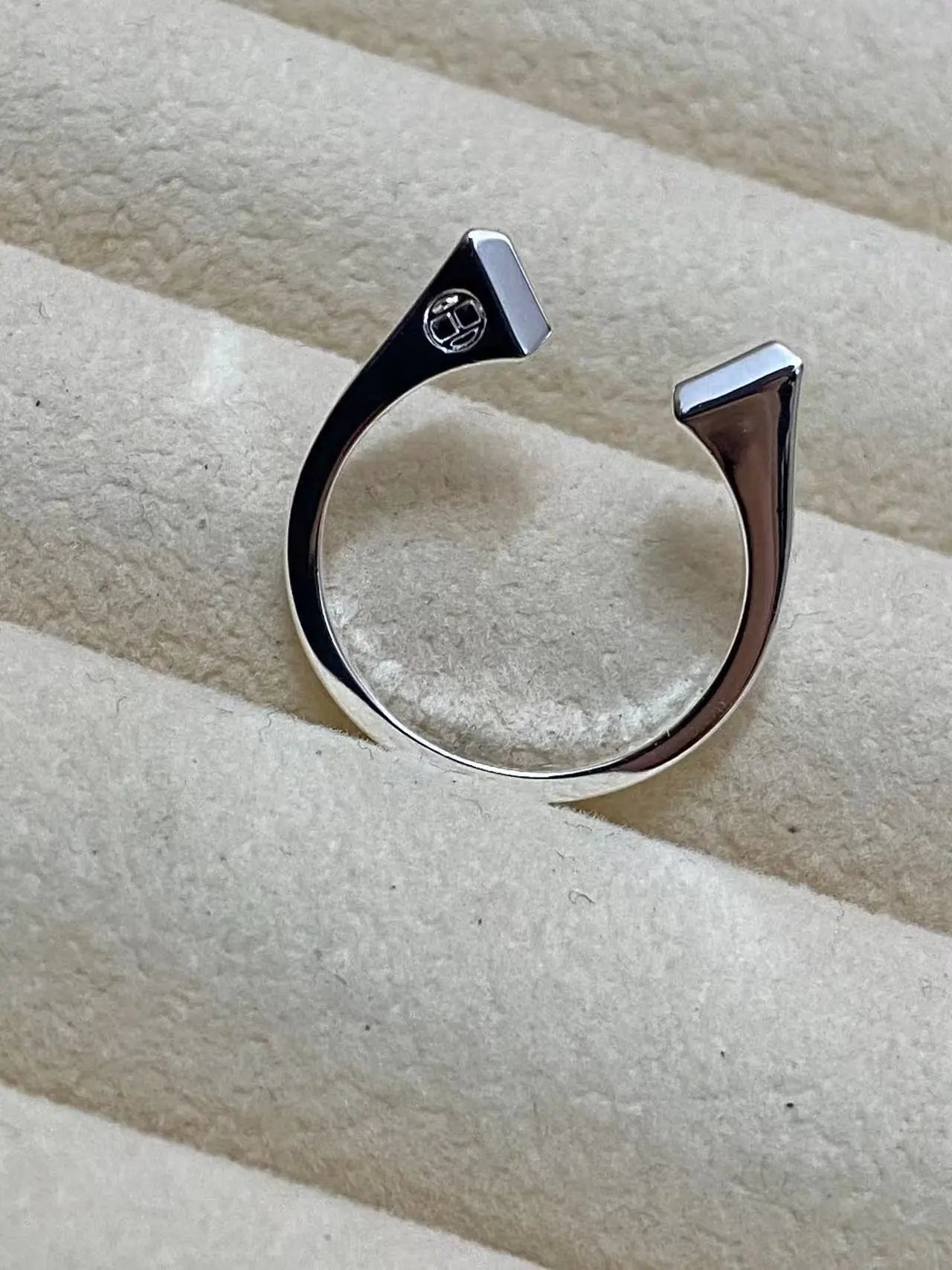 Yves Saint Laurent Jewelry Adjustable YSL Monogram Ring — 32