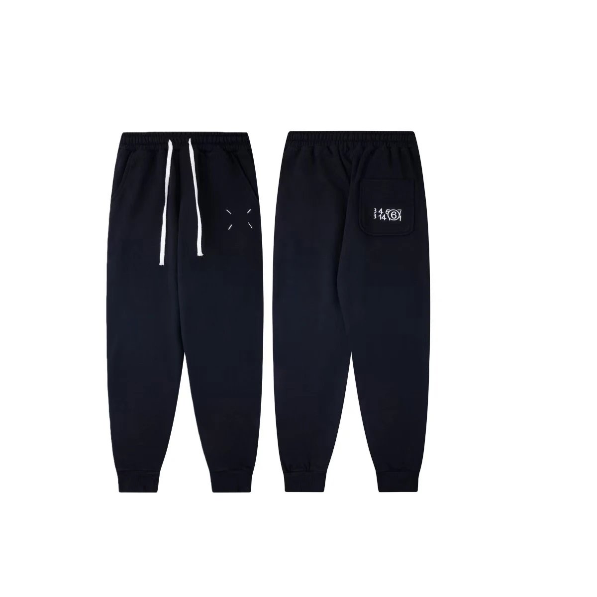 Maison Margiela Shorts Elastic-Waist Numeric Logo Graphic — 20