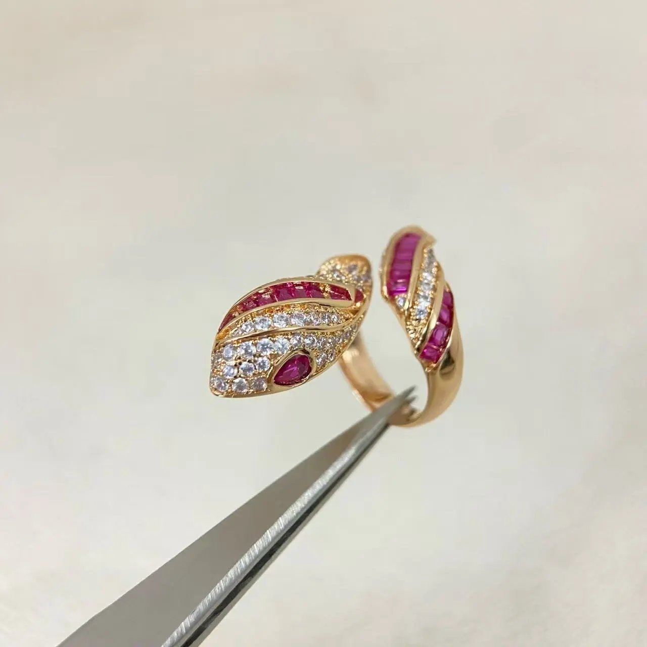 Yves Saint Laurent Jewelry Adjustable YSL Monogram Ring — 8