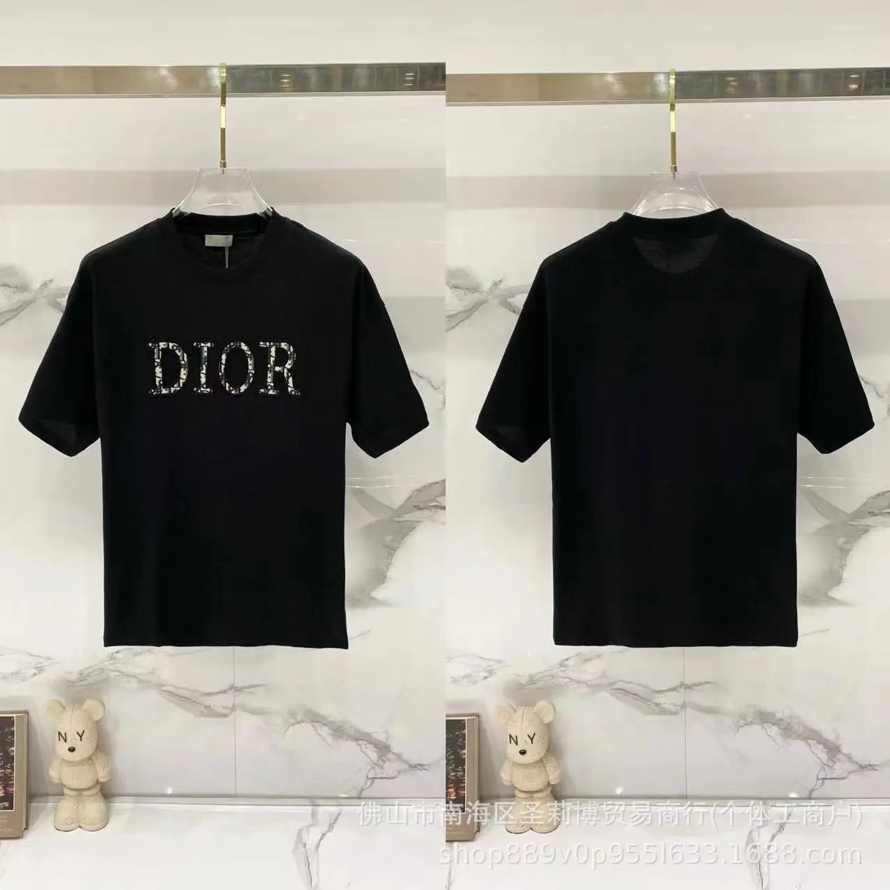 Dior T-Shirts DR42-55 logo graphic short-sleeve — 37