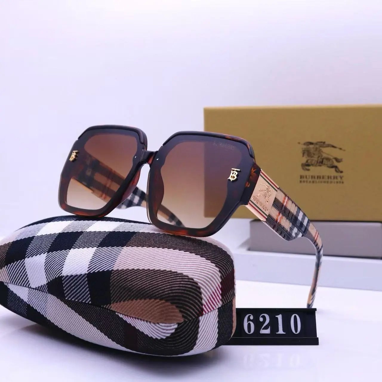 Burberry Eyewear 4277 Shield Sunglasses — 29