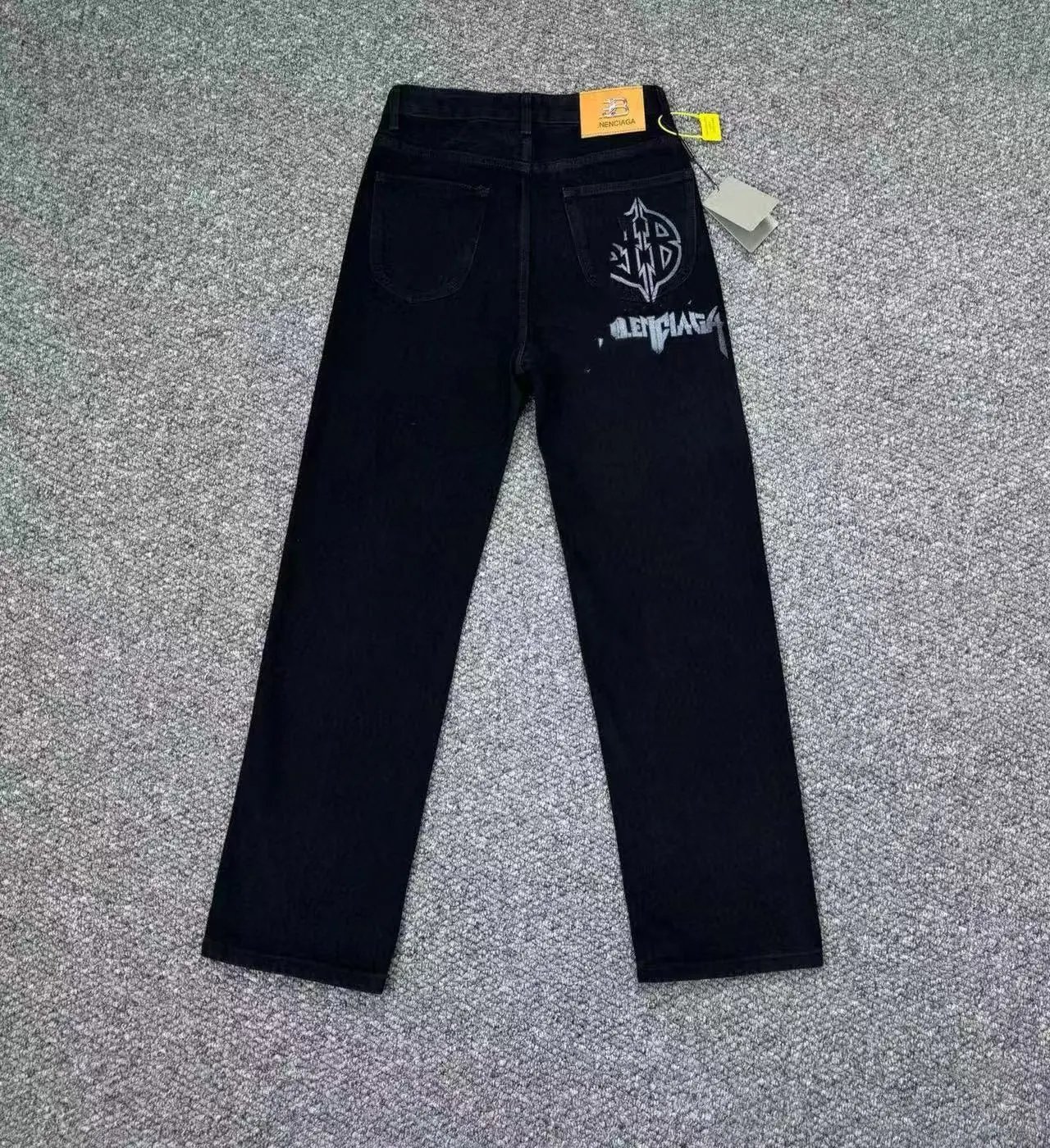 Balenciaga Jeans Denim with logo print, side stripes, or flared-leg designs — 34