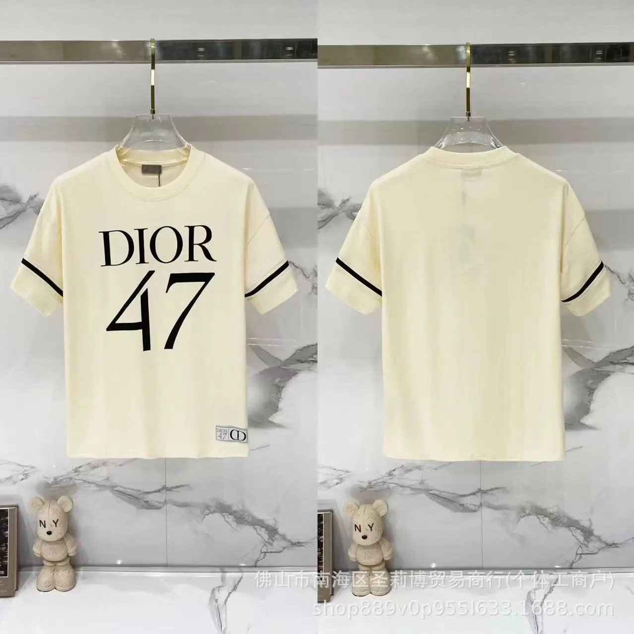 Dior T-Shirts DR42-55 logo graphic short-sleeve — 23