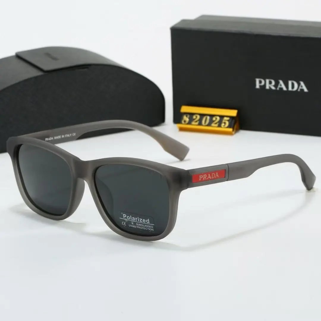 Prada Eyewear Square-frame sunglasses with triangle logo temples — 15