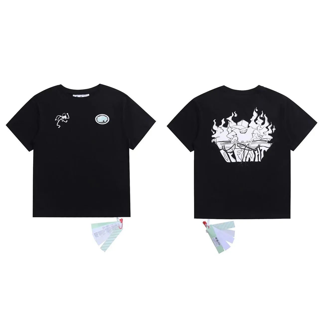 Off-White T-Shirts Graphic Arrow-Print Short-Sleeve T-Shirt — 33