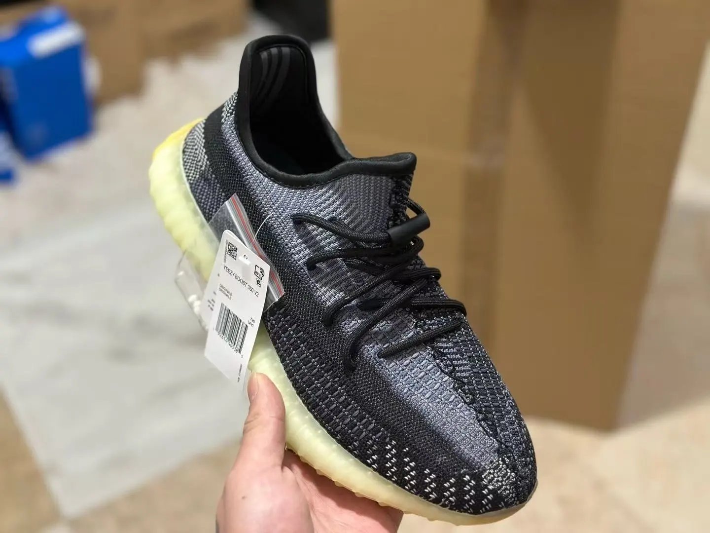 Unbranded Sneakers Knit lace-up with ribbed soles — 27