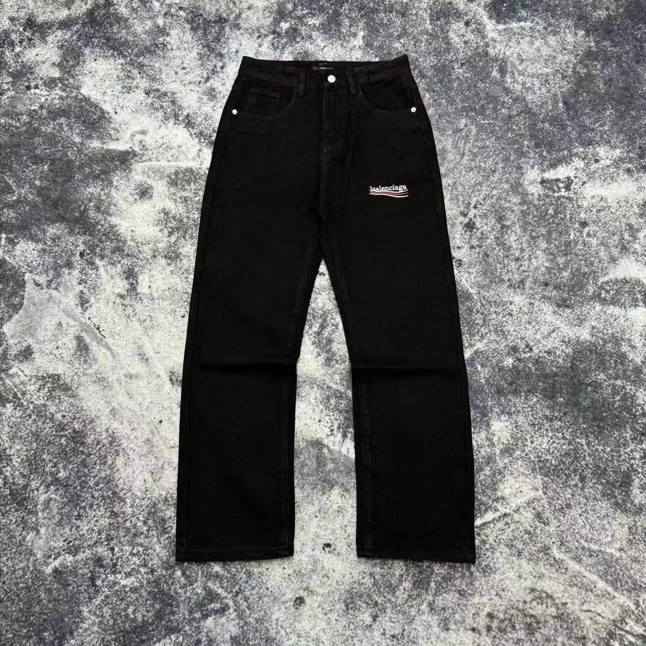 Balenciaga Jeans Denim with logo print, side stripes, or flared-leg designs — 33