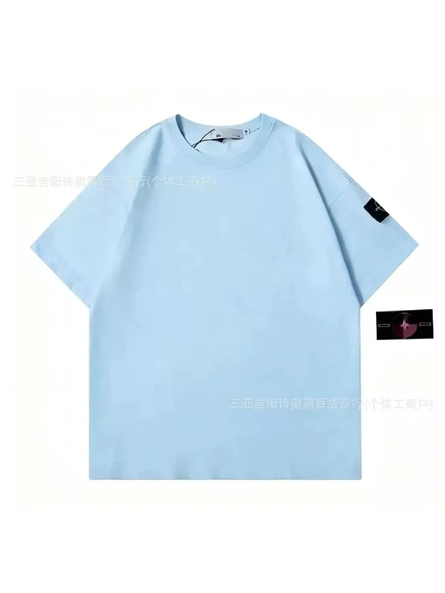 Stone Island T-Shirts 04YHH41 compass-logo short-sleeve T-shirt — 5