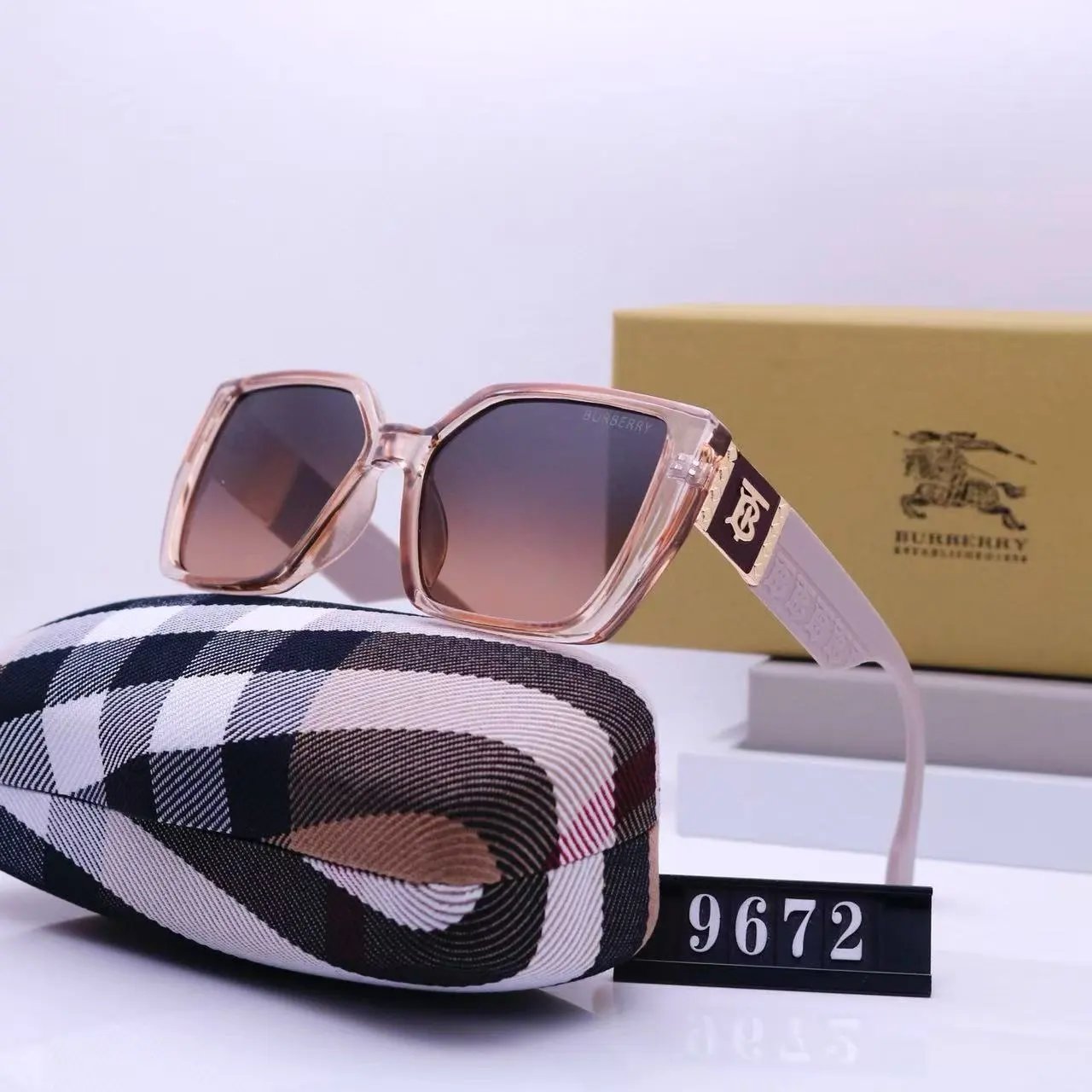 Burberry Eyewear 4277 Shield Sunglasses — 36