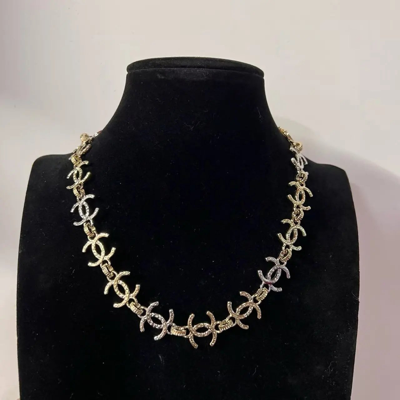 Chanel Jewelry Logo Pendant Necklace — 15