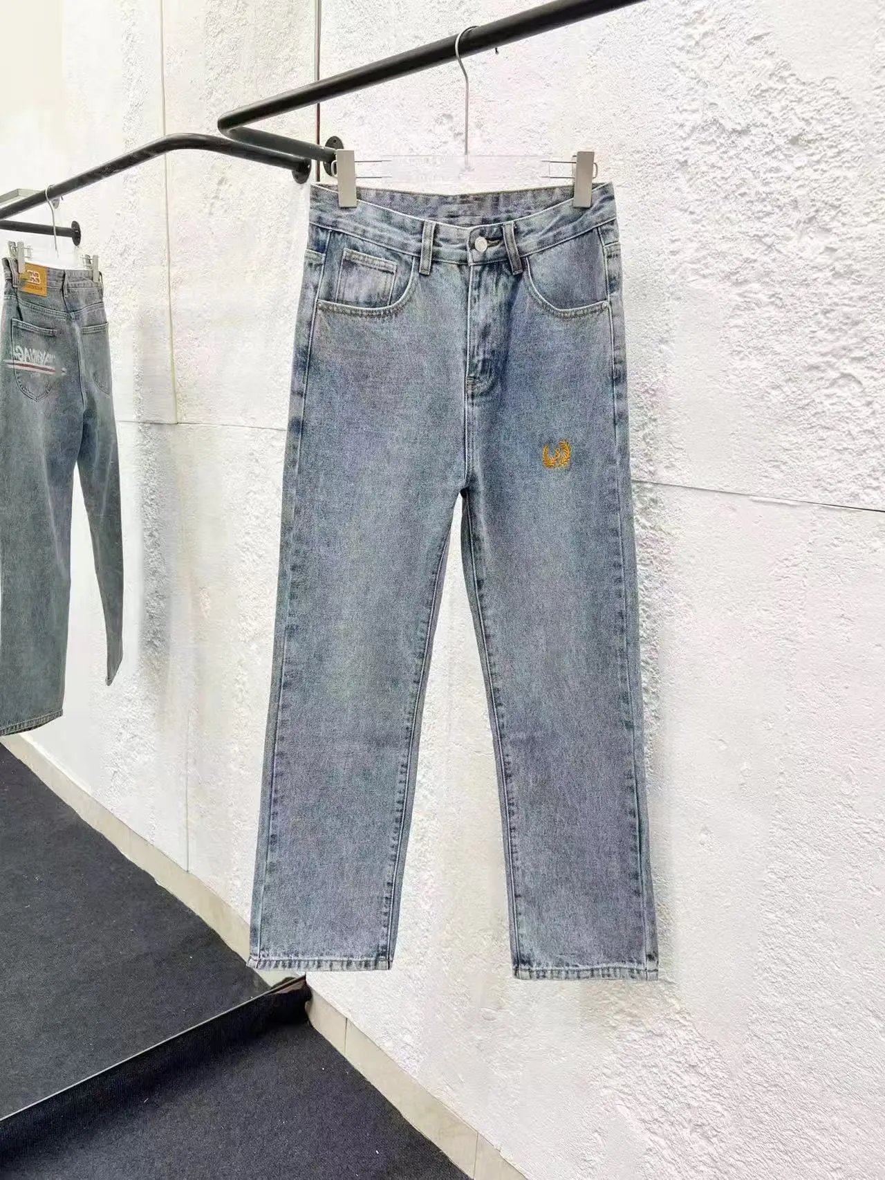 Balenciaga Jeans Denim with logo print, side stripes, or flared-leg designs — 18