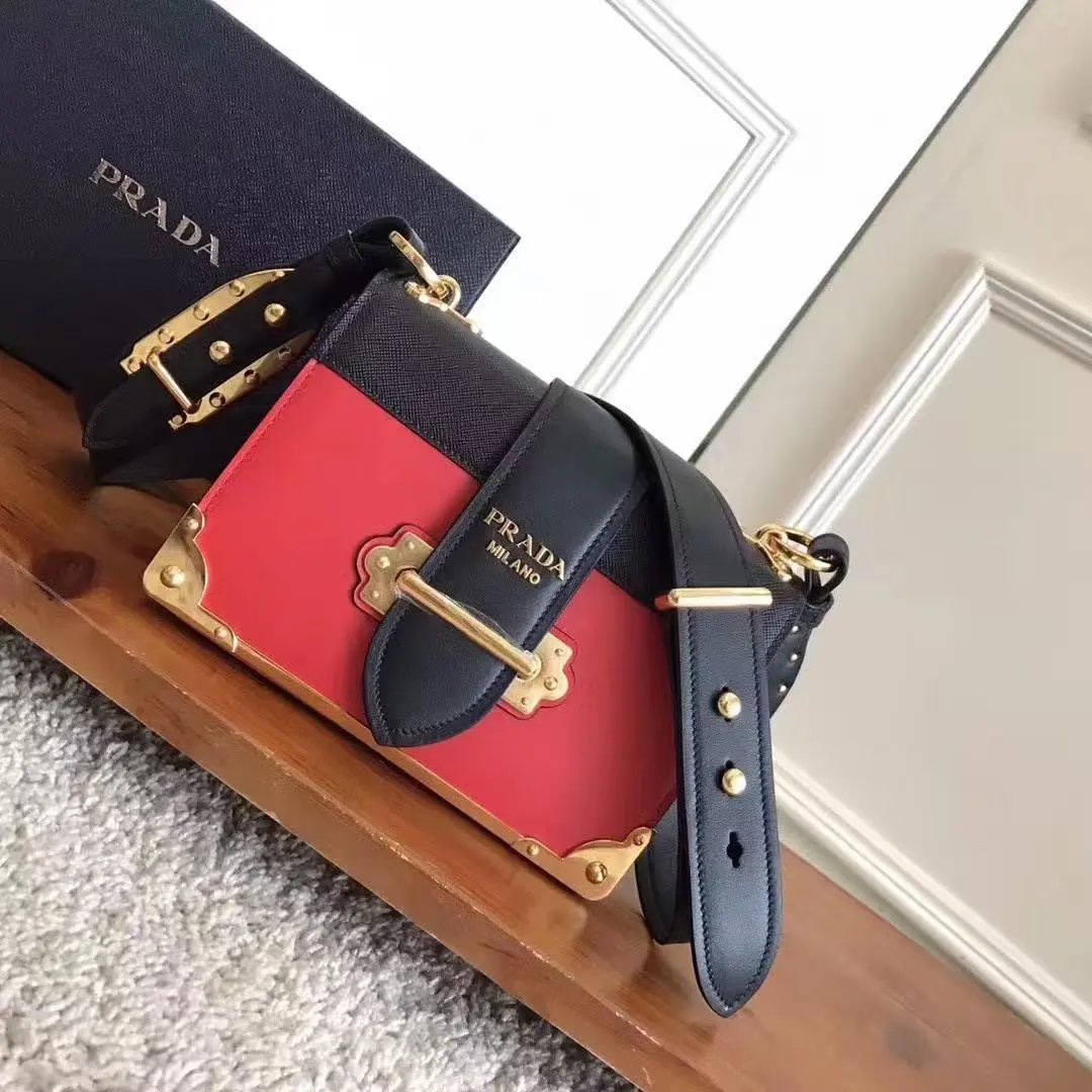 Prada Handbags Top-Handle Zip Satchel with Detachable Shoulder Strap — 11