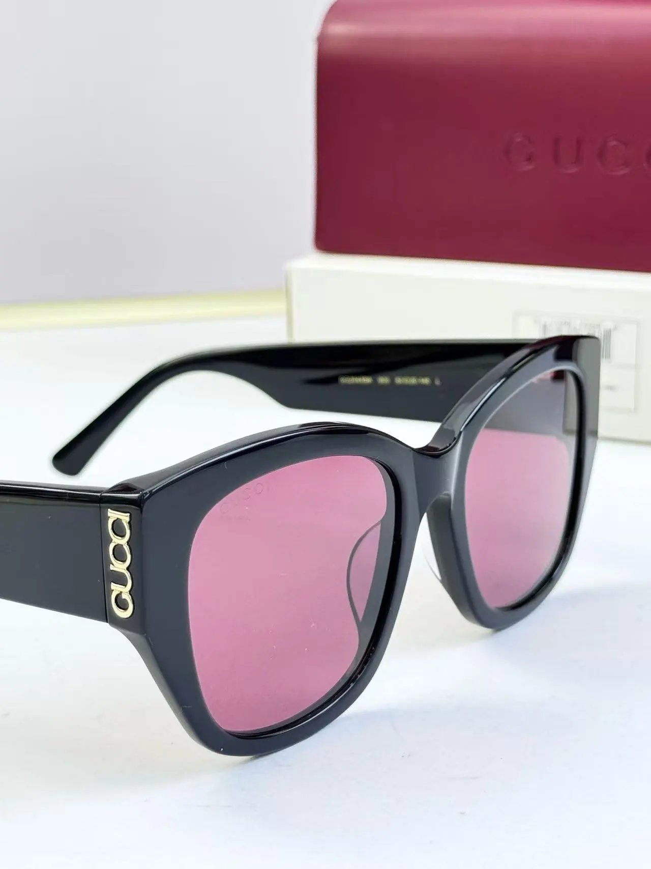 Gucci Eyewear Square Metal-Frame Sunglasses — 19